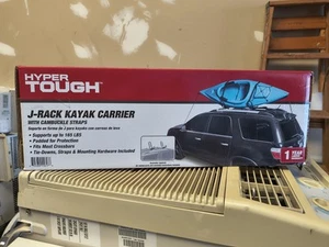 Hyper Tough Roof-Mounted J-Rack Kayak Exterior Carrier for Cars 165LBS - Picture 1 of 3