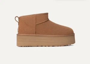 UGG Classic Ultra Mini New Heights Damenstiefel, chestnut, UK 7 UVP 155£ - Bild 1 von 4