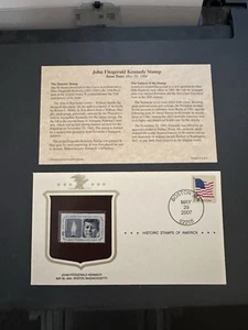 Historic Stamps of America Cover John Fitzgerald Kennedy - Picture 1 of 2