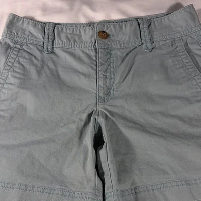 Женские бледно-голубые шорты Eddie Bauer с плоским передом 6 дюймов по внутреннему шву - размер 2 - Изображение 1 из 4