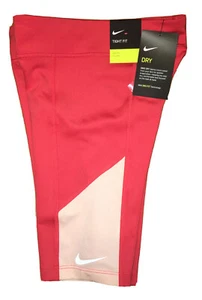 RTLS $20 NIKE GIRLS CORAL COMPRESSION SHORTS SZ M - Picture 1 of 5