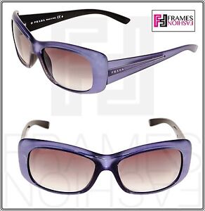PRADA Square Pearl Lilac Purple Vintage Gradient Sunglasses 04L PR04LS