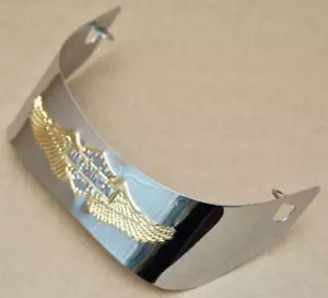 Harley original Rücklichtschirm chrom gold Eagle Wing Taillight Visor FXST FXWG - Picture 1 of 3