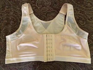 Women's Full Coverage Front Closure Bra x-shaped Back Support Posture Large 32” - Picture 1 of 5