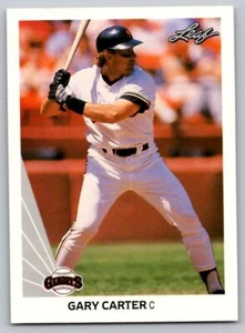 1990 Leaf #134 Gary Carter San Francisco Giants - Picture 1 of 2