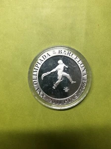 manuedu 2000 Pesetas ESPAÑA 1990 Olimpiadas Barcelona VARIOS 27 Gr. PLATA - Afbeelding 1 van 2