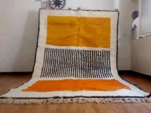 Moroccan Handmade rug ,Beni ourain style Morocco wool Berber Rug, modern rug, - Picture 1 of 10