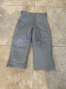 LL Bean Youth Snow Pants Sz 4 Grey Kids Boys Ski Snowboard Winter Cute Fun - Picture 1 of 6