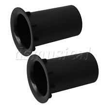 2 Pcs 70mm Black Flared Port Tubes for Speaker Subwoofer Sound Guide