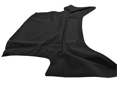 Fits: Ferrari Mondial 1984-1994 Soft & TINTED Window Top Haartz Black Canvas - Image 1 of 4