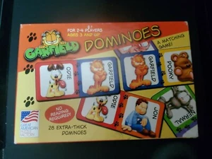 Garfield Dominoes A Matching Game 2005 gran rompecabezas americano completo de fábrica - Imagen 1 de 3