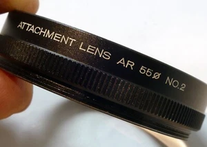 Konica Attachment Lens AR 55MM No. 2 FOR Macro-Hexanon AR 55mm f3.5 105mm f4 - Picture 1 of 9