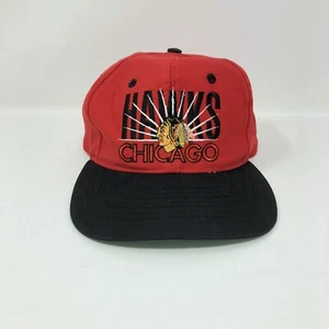Chicago Blackhawks Signature Series NHL Snapback Adjustable Hat Cap Red Black - Picture 1 of 12