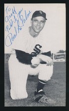 1956-1957 J.D. McCarthy Postcard -PAUL LaPALME (White Sox) *AUTOGRAPHED* d.2010
