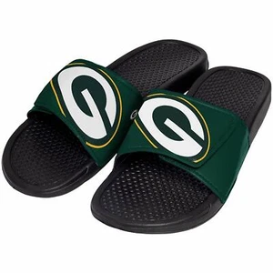 Green Bay Packers NFL Team Big Logo Slide Slippers - Picture 1 of 1
