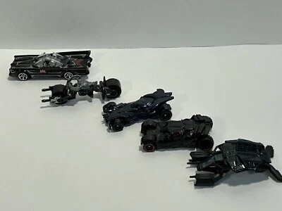 Hot Wheels DC Batman Basic Lot Of 5 TUMBLER BATCYCLE CLASSIC ‘66 The Bat LOOSE - Image 1 of 4