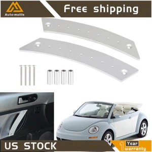 For VW Beetle 98-10 2Pcs Interior Door Handle Panel Repair Pull Handles Silver - Picture 1 of 7