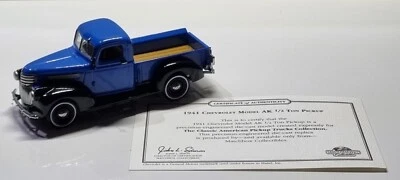 Chevrolet AK 1941 1/43 Matchbox Collectibles 1/2 tonelada camioneta YTC01-M "AZUL" Foto 1 de 4