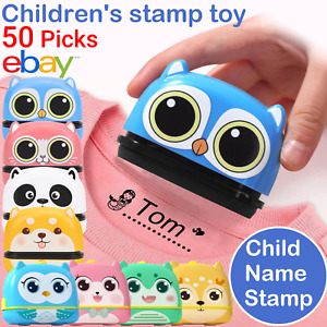 Personalised Name Stamp for Children Kids, Self Inking Clothes Labelling Custom