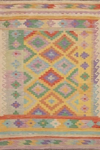 Colorful Reversible Kilim Flatweave Tribal Area Rug 5x7 Wool Carpet - Picture 1 of 10