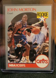 1990-91 Cavaliers John Morton Rookie Basketball Card NBA Hoops  card. No.77 