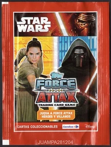 1 SOBRE DE CROMOS HEROES Y VILLANOS CROMO STAR WARS 2016 TOPPS / CARREFOUR - Picture 1 of 2