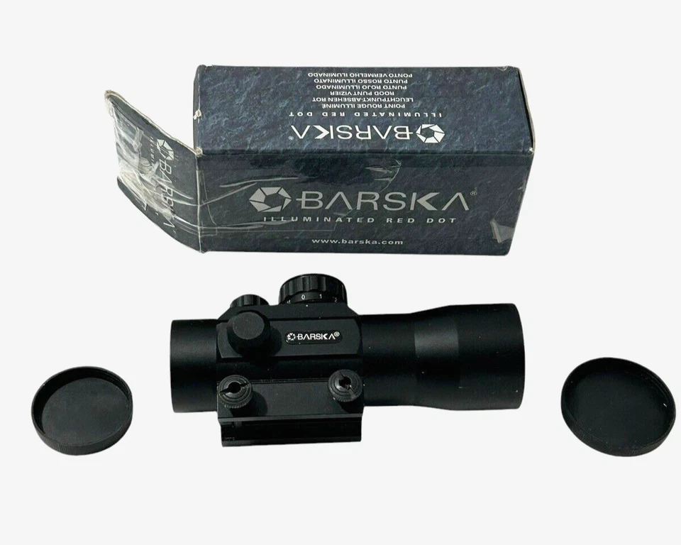 Mira telescópica Barska iluminada 5MOA punto rojo 1x30 mm AC10328 anillo tórico no funciona correctamente Foto 1 de 4