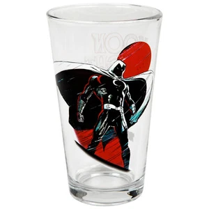 Vaso con pinta transparente de vidrio transparente de Marvel Comics Moon Knight Toon - Imagen 1 de 2