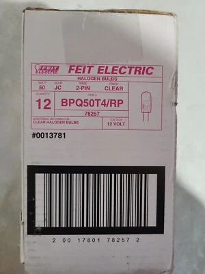 Feit Electric 50Watt Warm White 3000K T4 GY6.35 Bi-Pin 12-Volt Light Bulb 12PK - Image 1 of 3