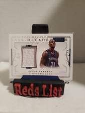 2017-18 National Treasures All-Decade Materials 33/99 Kevin Garnett T-wolves HOF