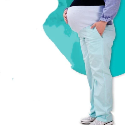 Pregnant  Women Doctor Nurse Uniform Pants Slim Fit Medical Hospital Work Pants - Image 1 of 4