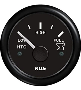 KUS CPGR-BB 240-33 OHM Electric Holding Tank Level Gauge Black 12V/24V 2" - Picture 1 of 4