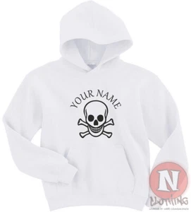 Personalised Pirate Hoodie kids Hoody Captain Jack activewear - Picture 1 of 13