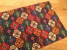 Table runner, bright, 17 x 42, double sided, new, hand made, polyester
