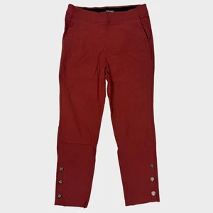Roz & Ali Größe 8 Hose rostrot Knöchelhose Pull On - Bild 1 von 9