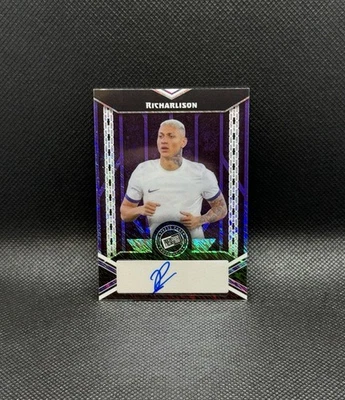 2024 Leaf Press Pass Fútbol #20A-R1 Richarlison Autógrafo Púrpura Brillo 4/7 Foto 1 de 2