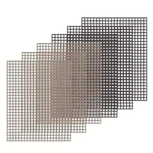 6-Piece Non-Stick BBQ Grill Mesh Mat for Smoker, Pellet, Gas, Charcoal Grill, x - Picture 1 of 6