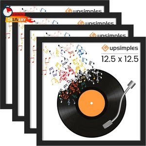 Upsimples 12,5 x 12,5 Schallplattenrahmen, Vinylrahmen für 12 Zoll Albumcover, Wanddisp - Bild 1 von 7