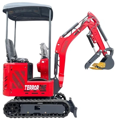 13.5HP Mini Excavator 1 TON B&S EPA Engine Hydraulic Thumb Digger Free Shipping - Image 1 of 4