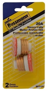 Bussmann BP/T-20 20 Amp Type T Time-Delay Dual-Element Edison Base Plug Fuse,... - Picture 1 of 2