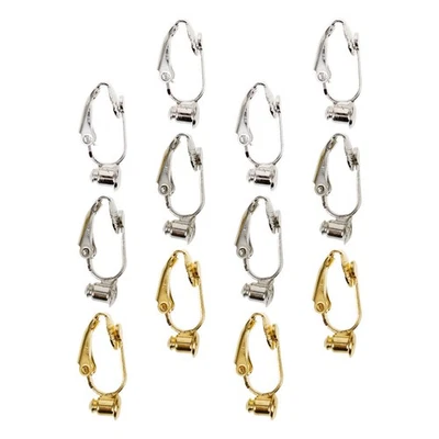  12 Pcs Clip Per L'orecchio Base Orecchini Clips Reperti Di Gioielli - Immagine 1 di 4