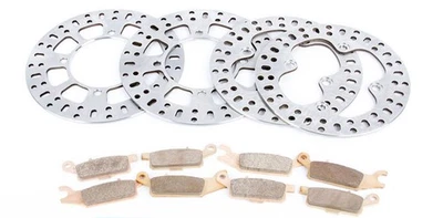 Передние и задние тормозные колодки и тормозные диски 2009 - 2014 Yamaha Grizzly YFM550 - Изображение 1 из 4