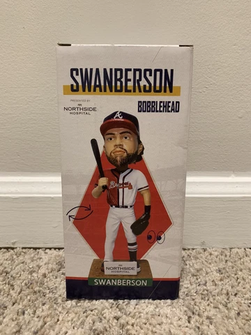 Atlanta Braves Dansby Swanson Charlie Culberson Swanberson Bobblehead Fast Ship Cover
