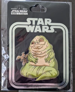 Star Wars Celebration Anaheim 2022 Jabba the Hut C-3PO Incentive PIN SET Spilla - Foto 1 di 3