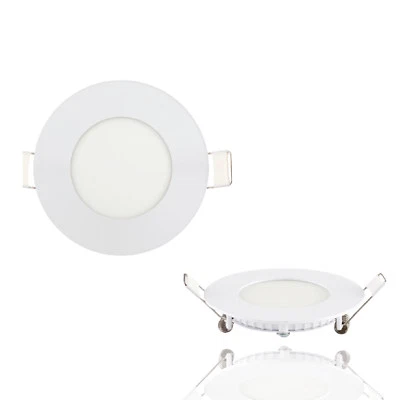 3 Watt LED panel recessed light recessed panel round 110 lumens Ø 7 cm flat slim panel - Image 1 of 3