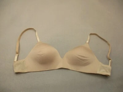 34D H&M Mujer Beige Ligeramente Forrado Inalámbrico Cierre Trasero Camiseta Sujetador 5F Foto 1 de 4