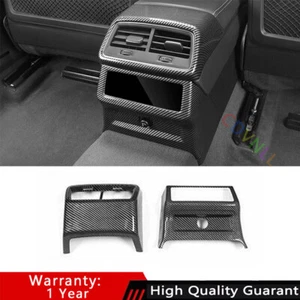 Fit For Audi A6 A7 2019-2022 Carbon Fiber Interior Door Anti-Kick Panel Trim 2* - Picture 1 of 9