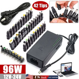 42 Tips 96W Universal Power Supply Charger for Laptop & Notebook AC/DC Power 24V - Picture 1 of 12