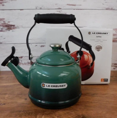 Le Creuset Enameled Steel 1.25 Quart Demi Kettle, Artichaut *NEW* - Image 1 of 4