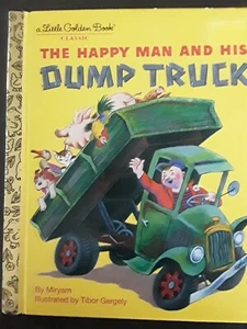Little Golden Book The Happy man & his Dump Truck By Miryam Vintage Hardcover - Picture 1 of 10